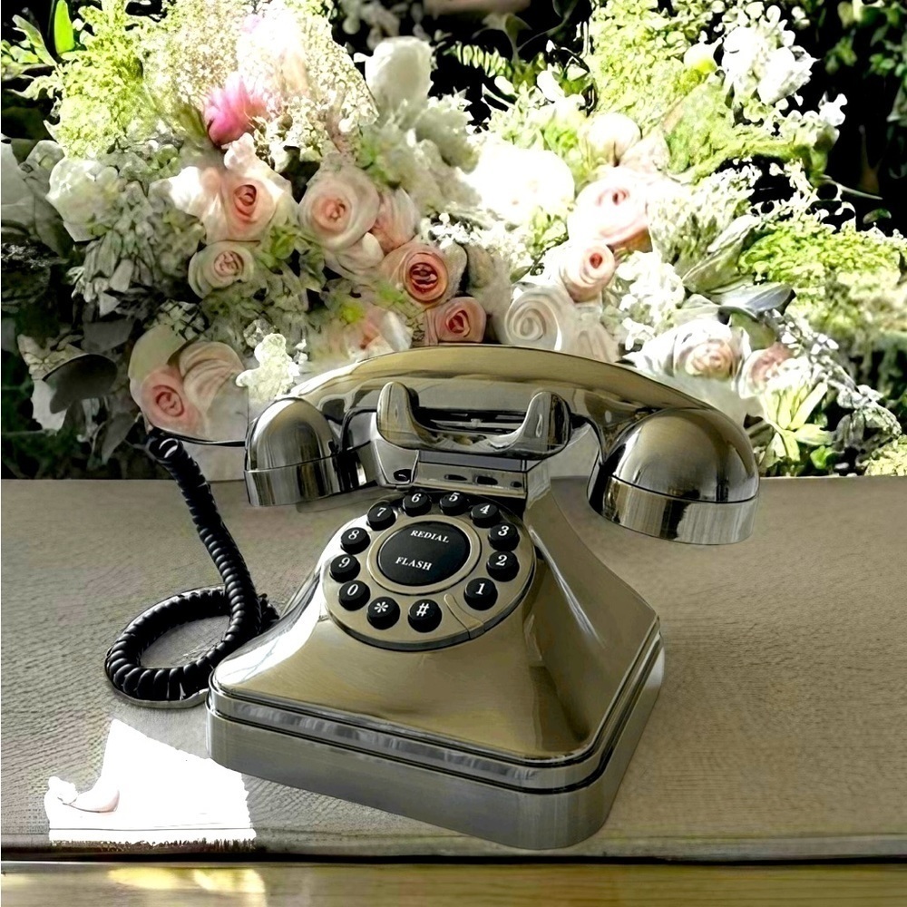 NEW Audio Guestbook Wedding Phone Vintage Style Black Romantic Phone Guest Book